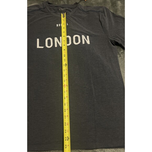 LARGE NoBull Shirt Mens Navy Short Sleeve London CrossFit Workout Active - Picture 5 of 8